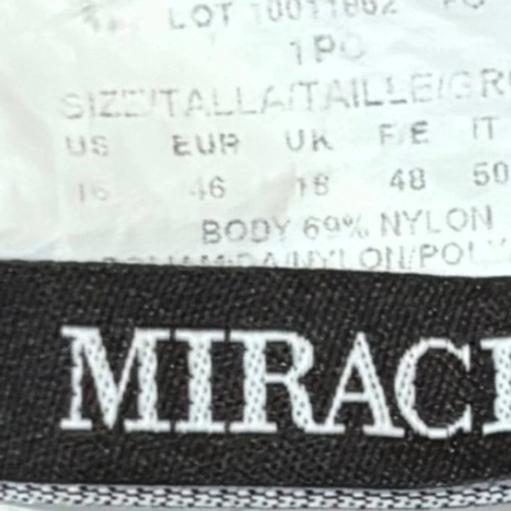 Miraclesuit Blue White Colorblock One Piece Swimsuit Tummy Control Womens 16‎